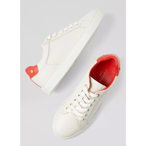 LK Bennett Signature White Red Classic Stud Trainer